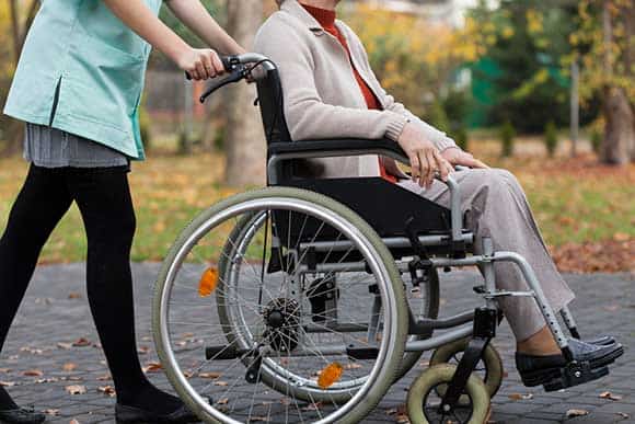 caring for a disabled person at home